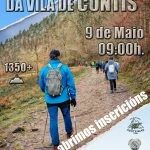 Cartel oficial dos 50K da Vila de Cuntis, 9 de maio, proba de 50km e 1350m de desnivel.